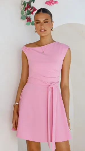 Gem Mini Dress - Pink Light Star