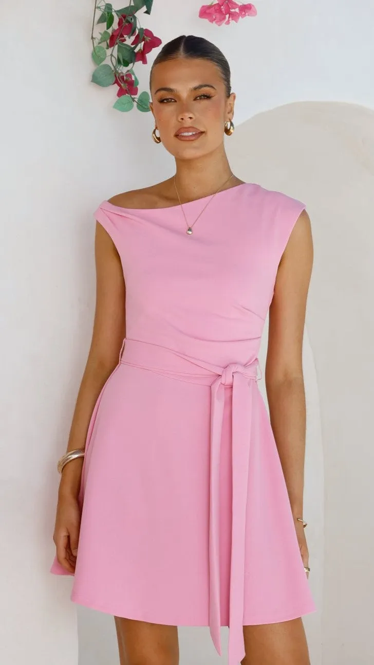 Gem Mini Dress - Pink Light Star