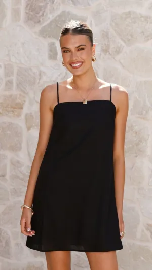 Nalu Mini Dress - Black Street Look