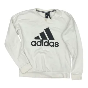 Athletic Sweatshirt Crewneck By Adidas In White, Size:S Pearl Tone