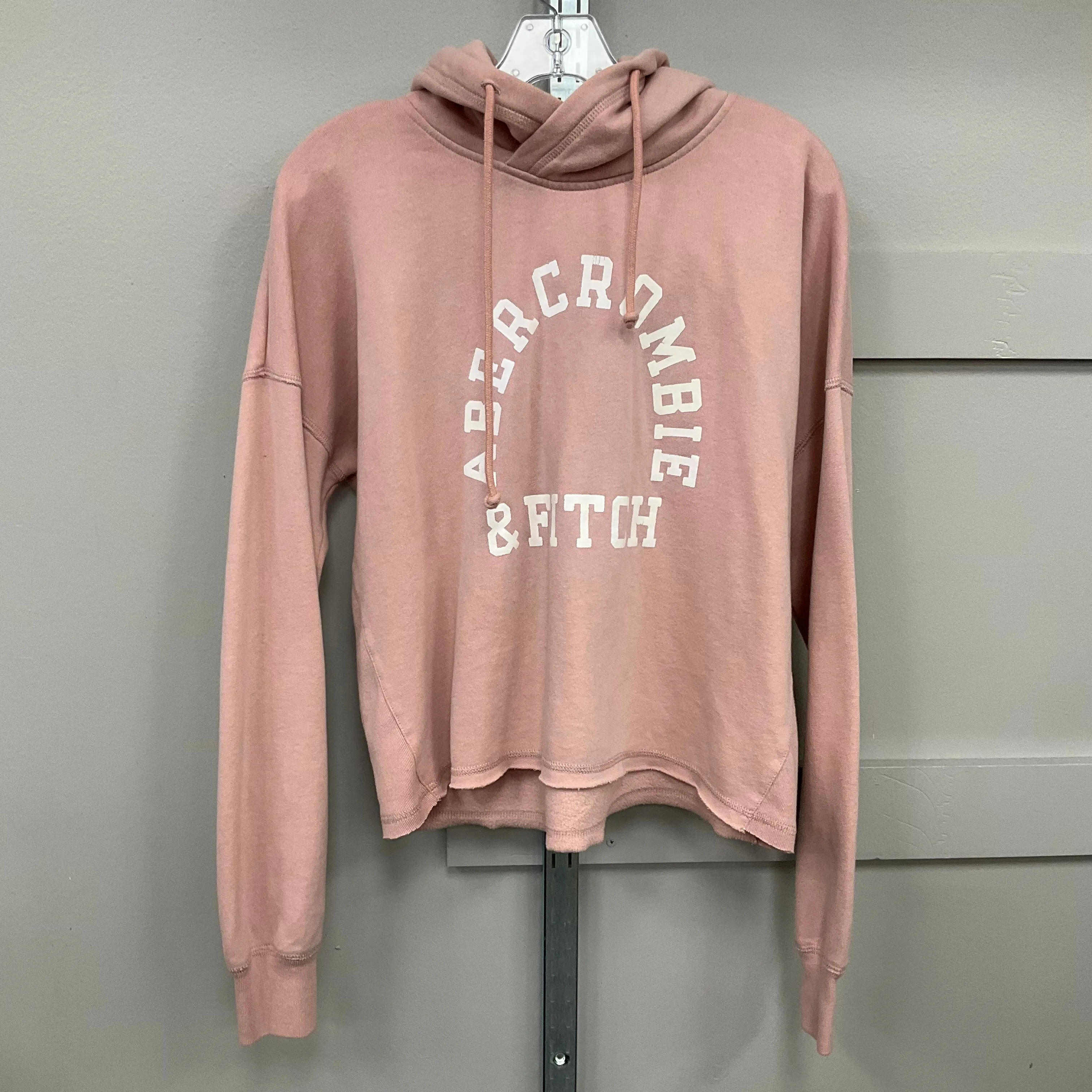 NonRestrictive Cut Sweatshirt Hoodie By Abercrombie And Fitch In Pink, Size:M