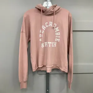 NonRestrictive Cut Sweatshirt Hoodie By Abercrombie And Fitch In Pink, Size:M