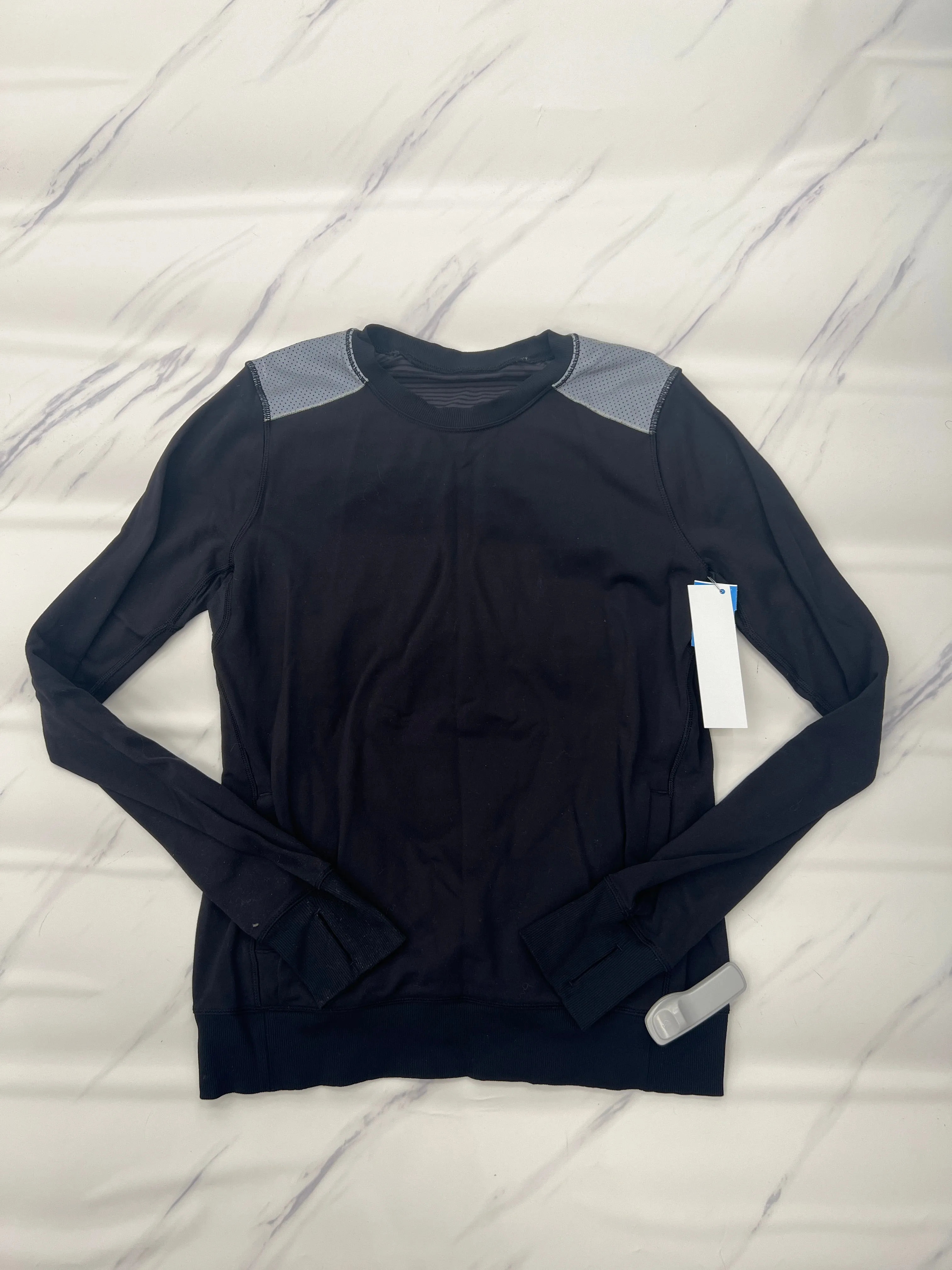 Professional Fit Athletic Sweatshirt Crewneck By Lululemon In Black, Size: 10