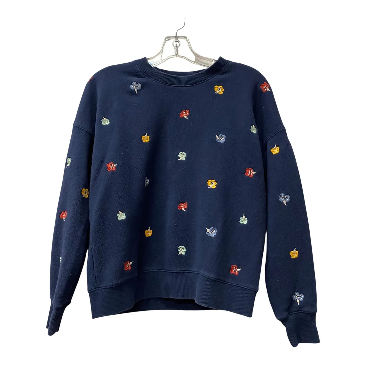 Sweatshirt Crewneck By Madewell In Blue, Size:S AllDayComfort Calm Tone