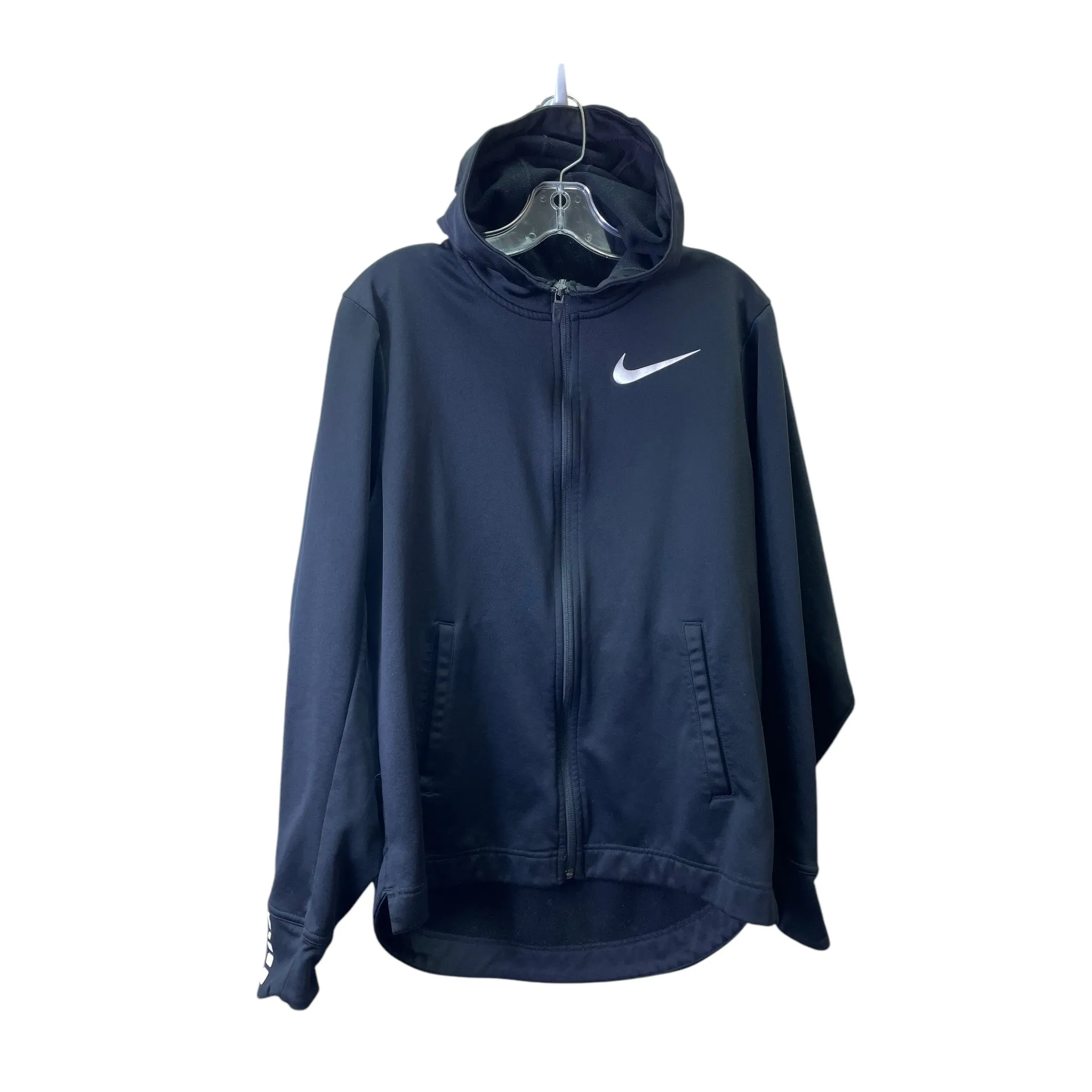 Athletic Sweatshirt Hoodie By Nike Apparel In Black, Size:M Office Mood