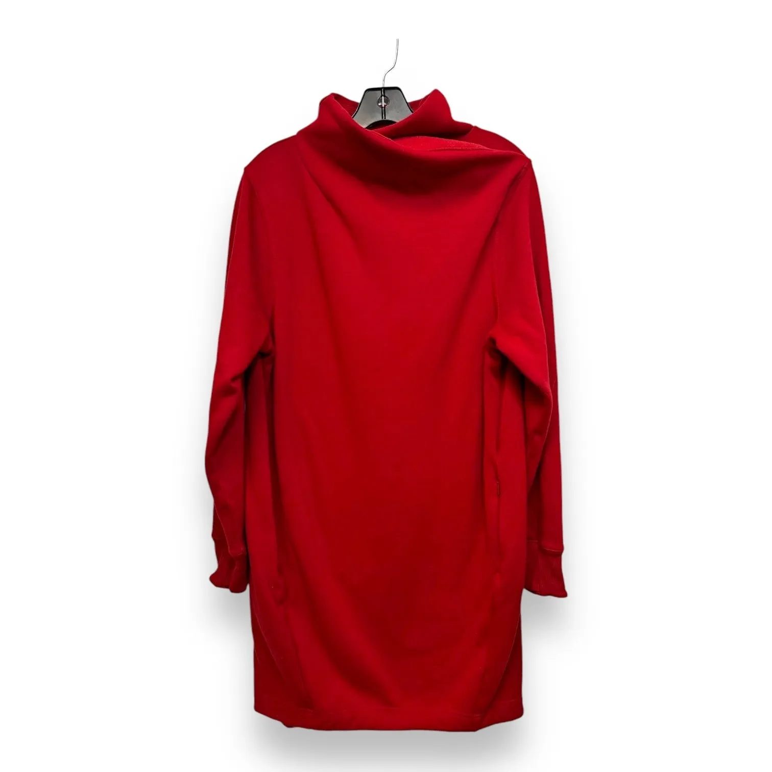 Long tunic Sweatshirt Collar By Athleta In Red, Size: L Simple Style