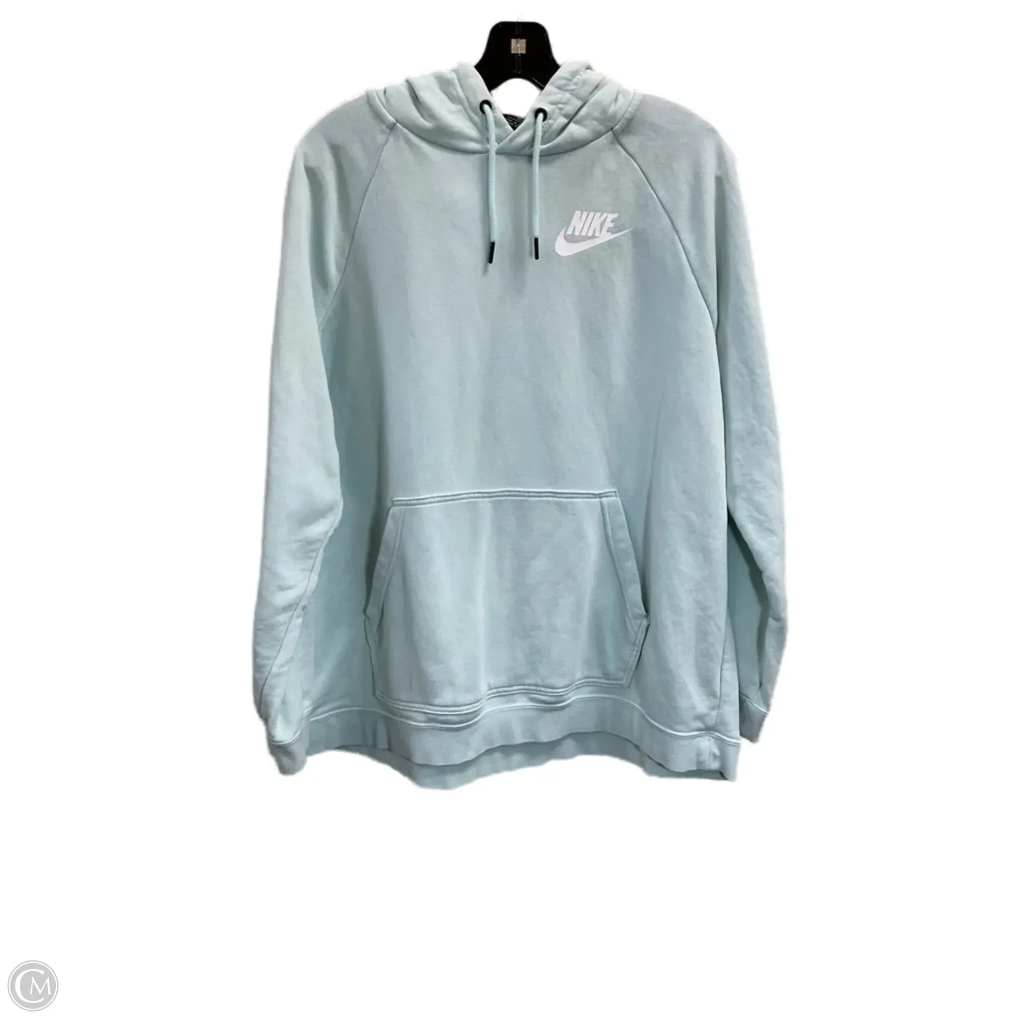 Sweatshirt Hoodie By Nike In Green, Size: 1x Office Attire Formal Tone