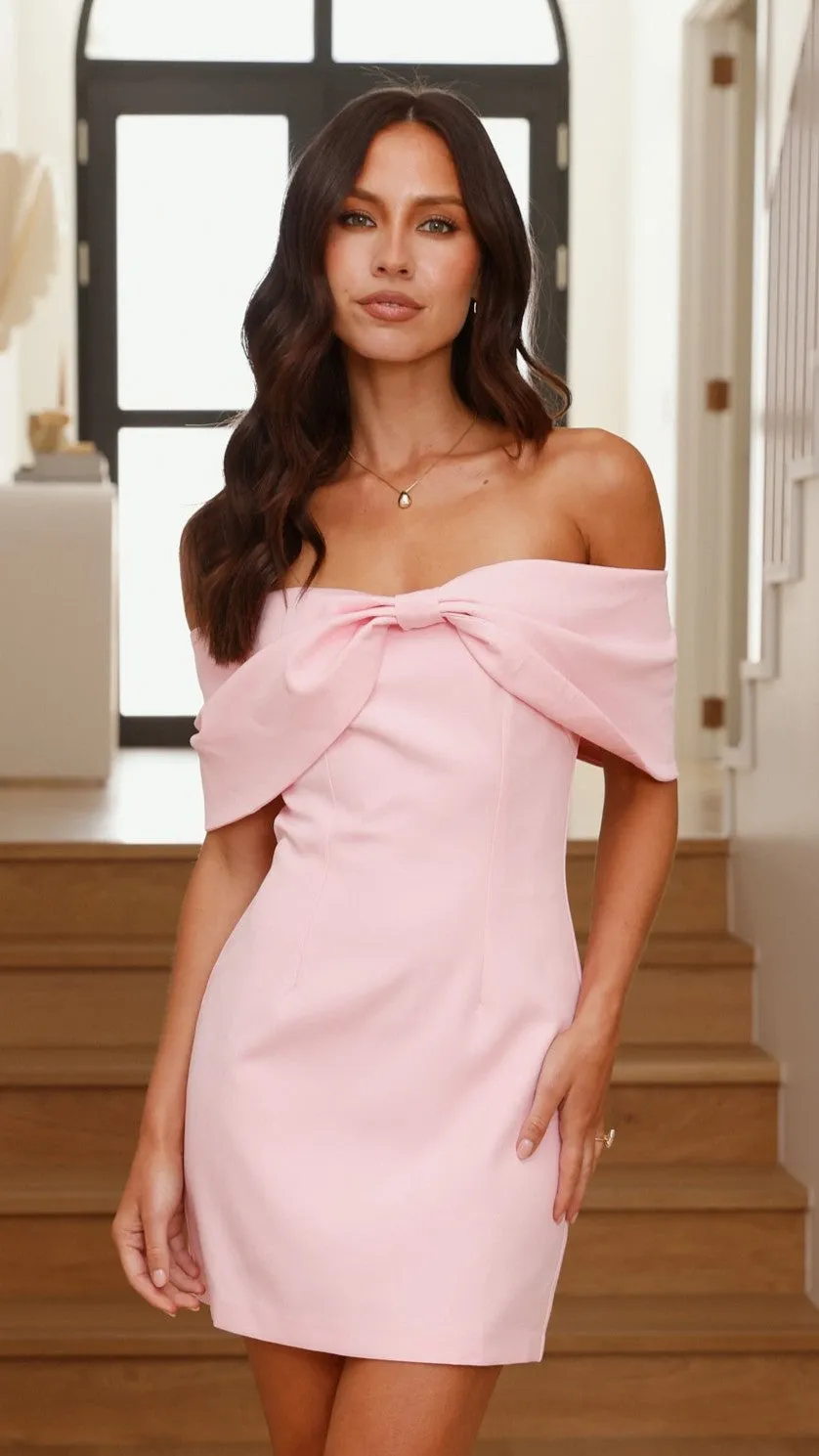 Mia Mini Dress - Pink Urban Style Wear Unlined Versions
