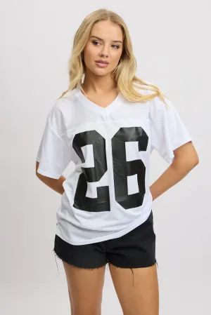 RecycledBlend Chafe Free Armhole White Sport Tee Short Sleeve
