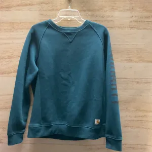 AbrasionFreeZone Sweatshirt Crewneck By Carhartt In Blue, Size: L