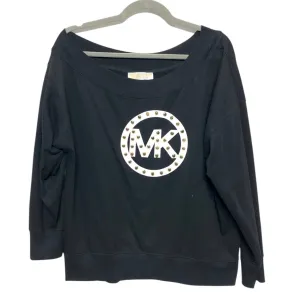 Sweatshirt Crewneck By Michael By Michael Kors In Black, Size:L Casual Sweatshirt