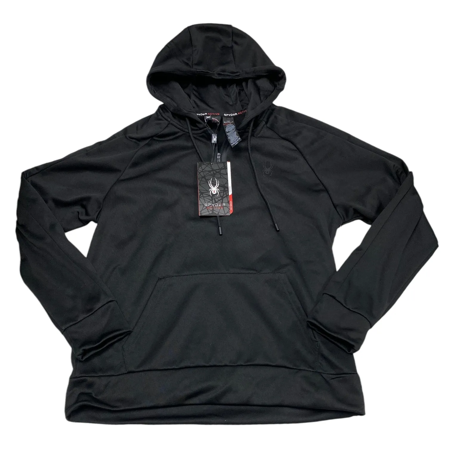 Athletic Sweatshirt Hoodie By Spyder In Black, Size: L Soft Hoodie