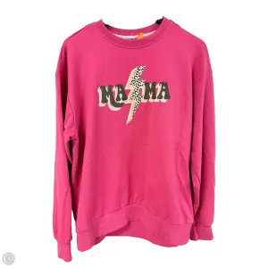 AbrasionResistant Material Sweatshirt Crewneck By Clothes Mentor In Pink, Size: S