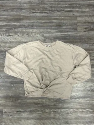 Quiet Charm Meta Mood Sweatshirt Crewneck By Loft In Beige, Size: S
