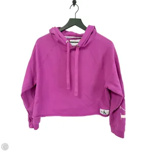 Athletic Sweatshirt Hoodie By Calvin Klein In Purple, Size: L Kind Soul
