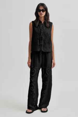 Smooth Edge Binding Lightweight Fabric Vilma Trousers
