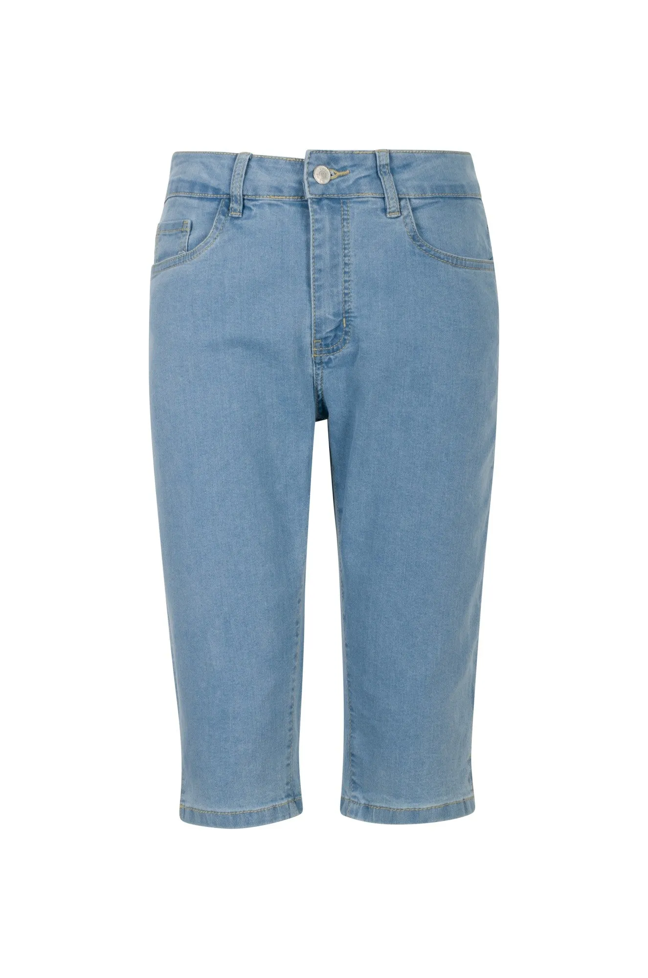 Twin Lakes Below Knee Jeans | LIGHT INDIGO | 6503A1 Weekend Style Stretch Bold Look Stylish Casual