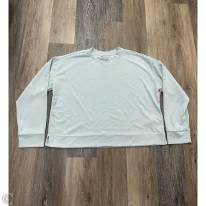Athletic Sweatshirt Crewneck By Athleta In Grey, Size: Xl Vented Panels Fantasy Glow