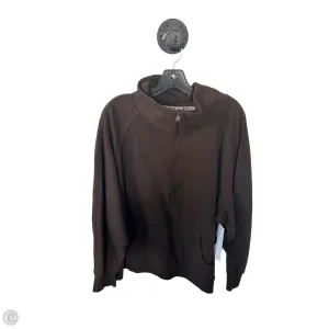 WaterResistant Coating Sweatshirt Collar By Maurices In Brown, Size: 2x