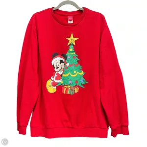 Car Cool Sweatshirt Crewneck By Disney Store In Red, Size: 2x