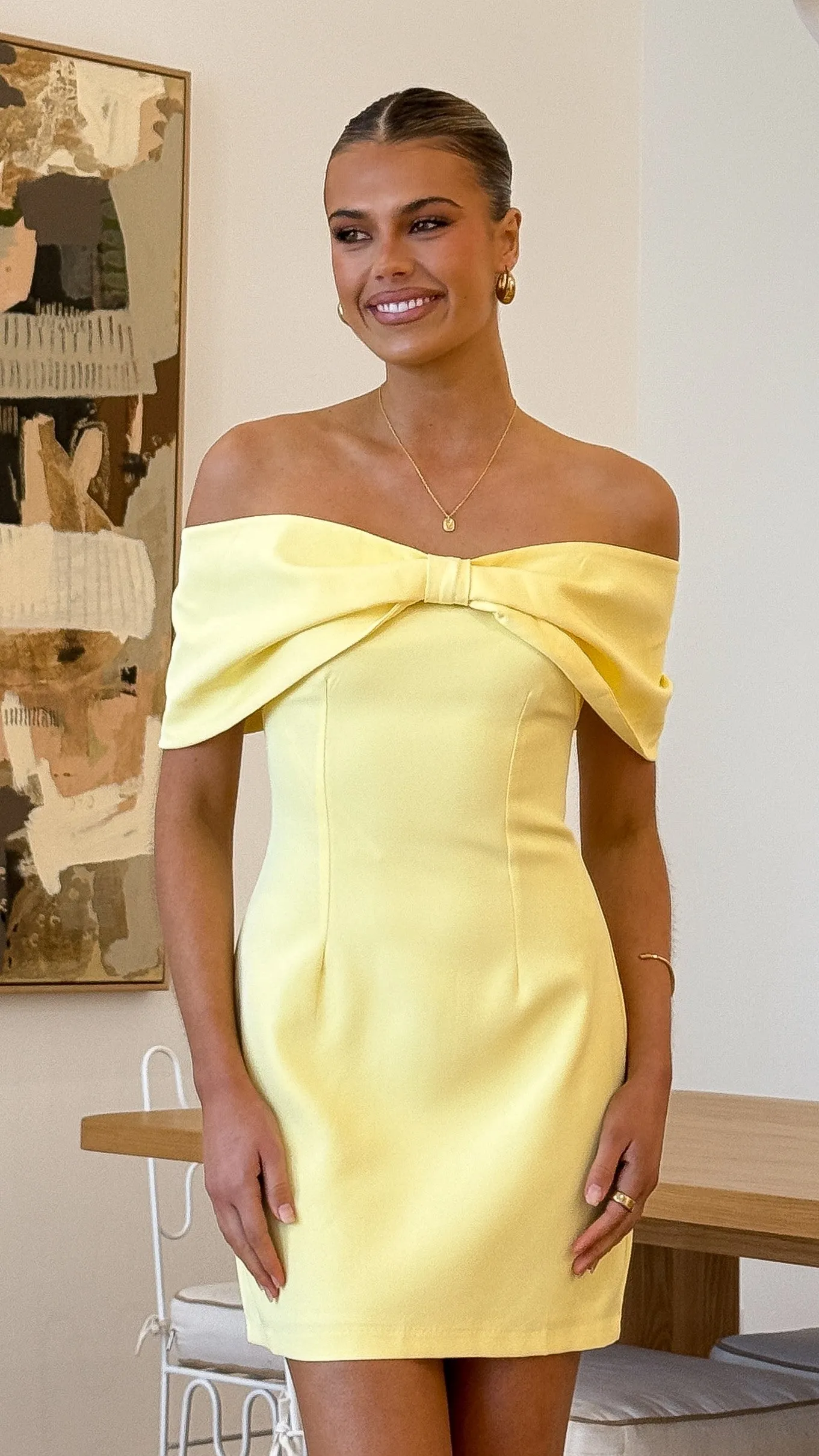 Vibrant Colors Summer Ready Mia Mini Dress - Yellow