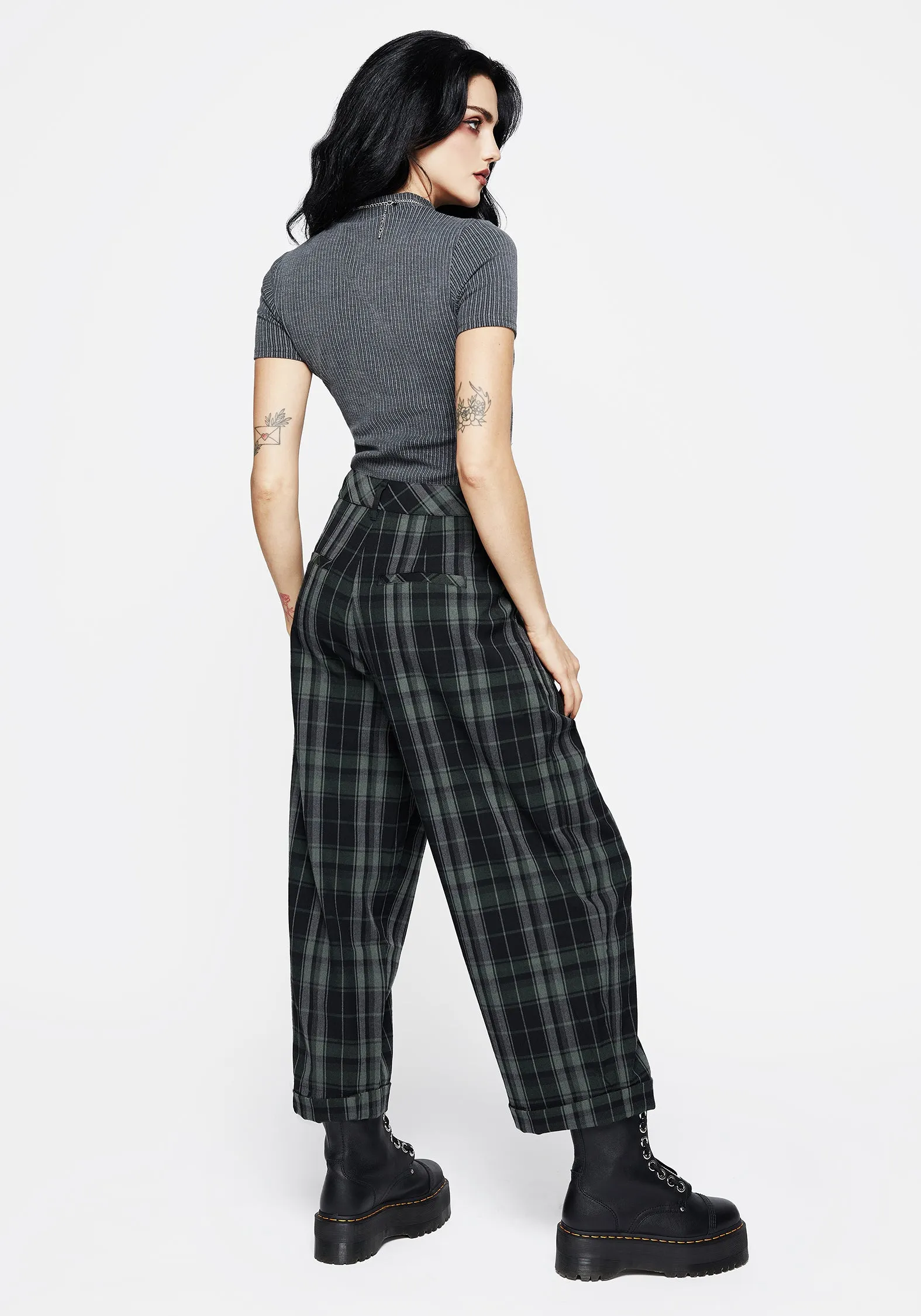 Sporty Look Moisture Wicking Technology Bittersweet Check Pants