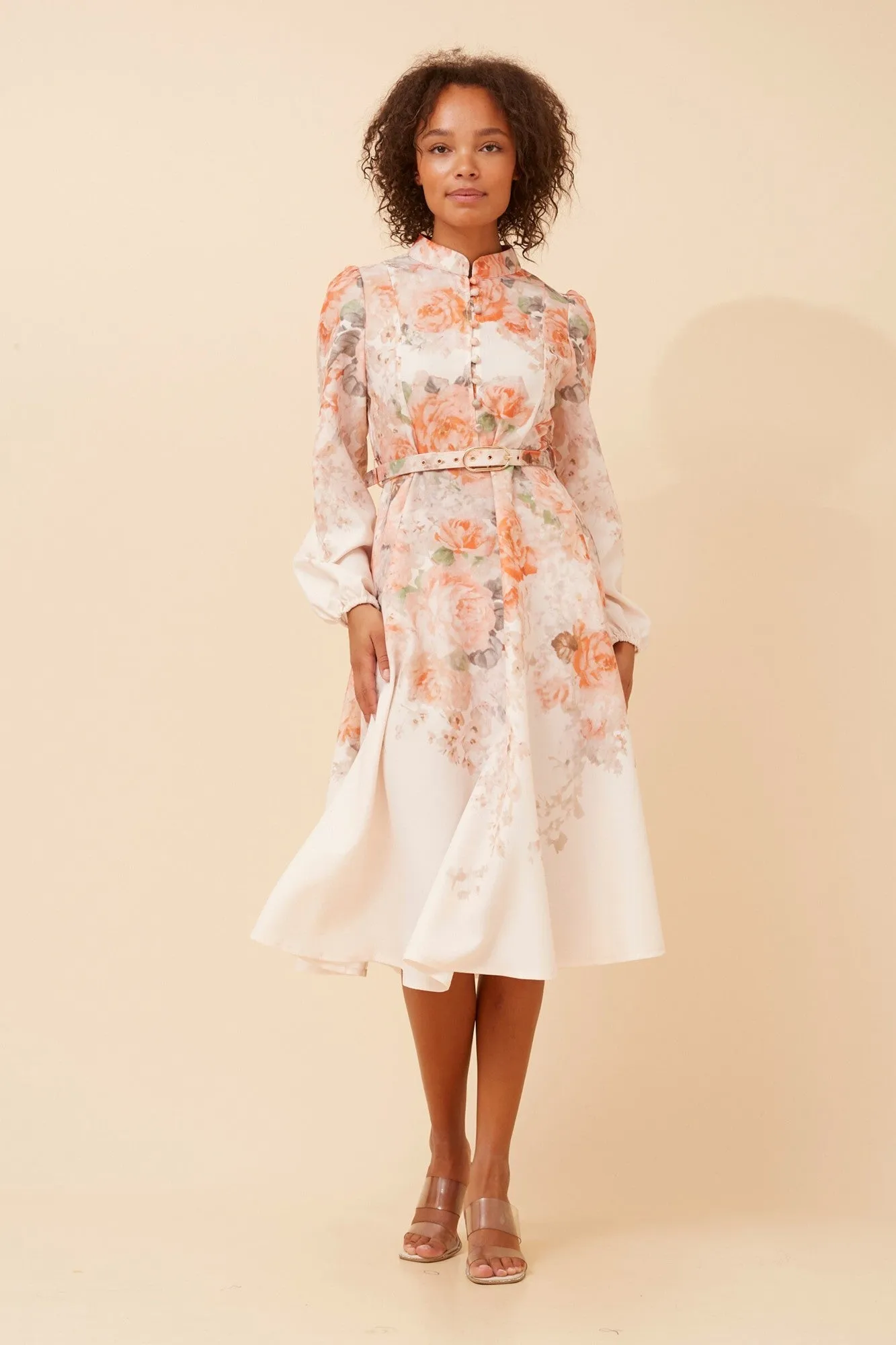 ALIATT FLORAL MIDI DRESS Harbor Walk