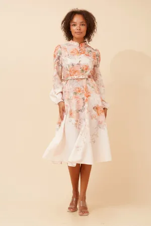ALIATT FLORAL MIDI DRESS Harbor Walk