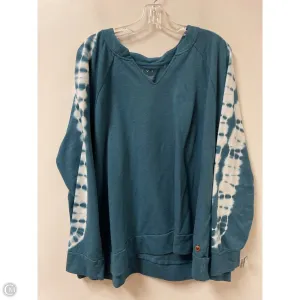 Athletic Sweatshirt Crewneck By Livi Active In Blue, Size: 3x Simple Wear Trendy Trousers