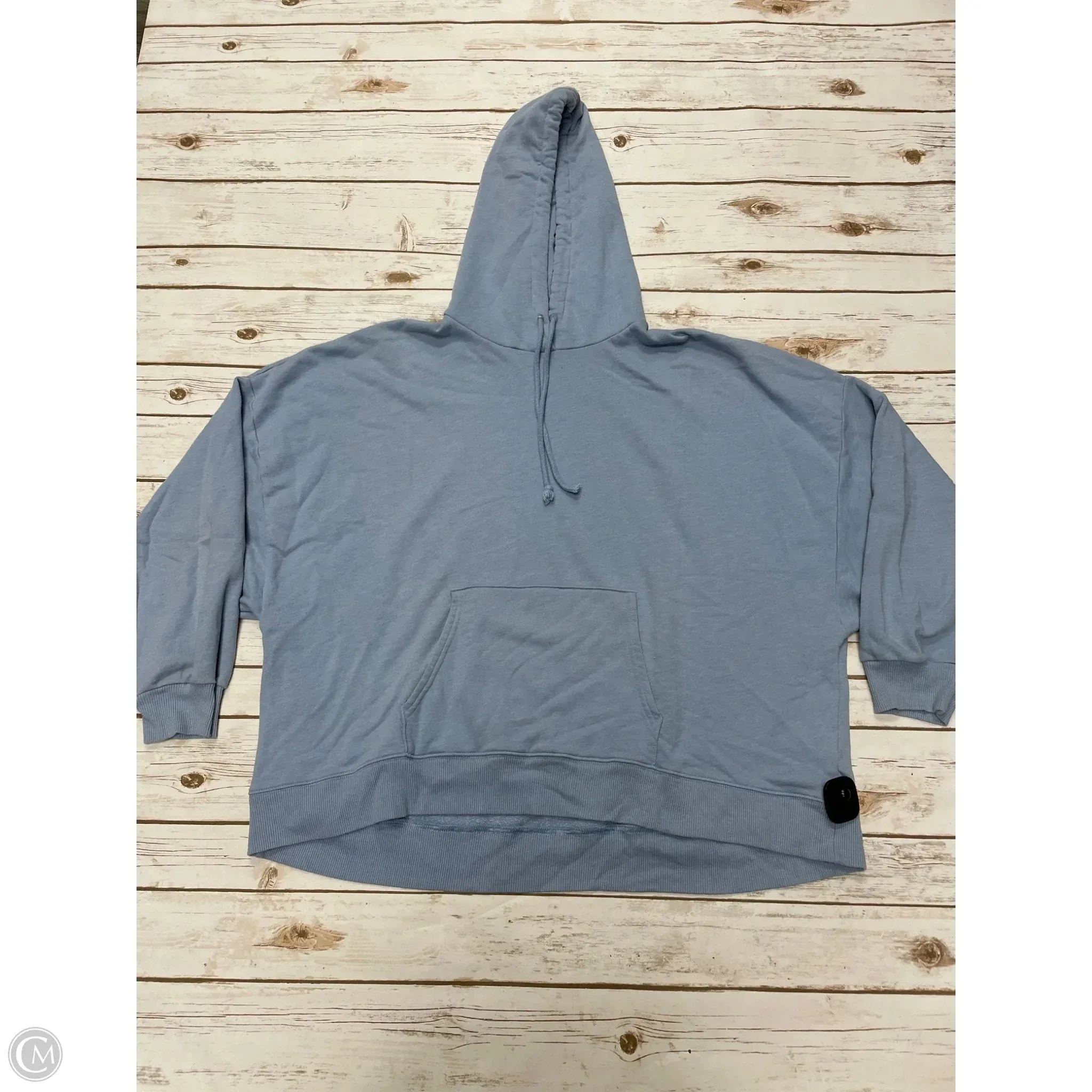 Sweatshirt Hoodie By American Eagle In Blue, Size: Xl DoubleLayered Collar Breathable knit