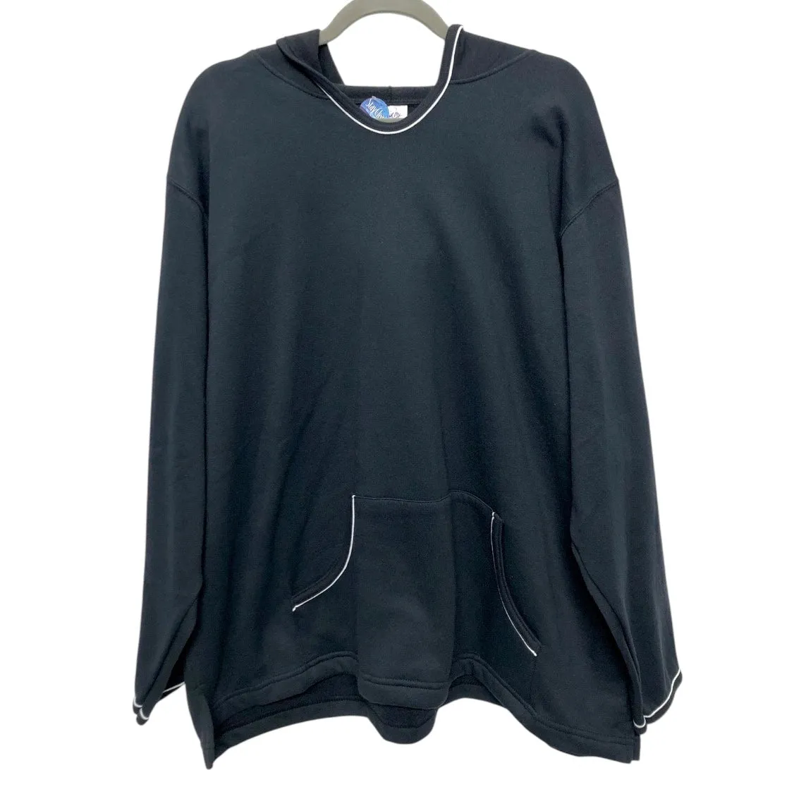 Sweatshirt Hoodie By Just My Size In Black, Size:3X SoftTouchFinish