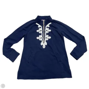 Sweatshirt Designer By Lilly Pulitzer In Navy, Size: S Layered Paneling