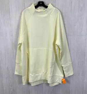 Athletic Sweatshirt Collar By Fabletics In Yellow, Size: 4x TensionAdjustedWaistband