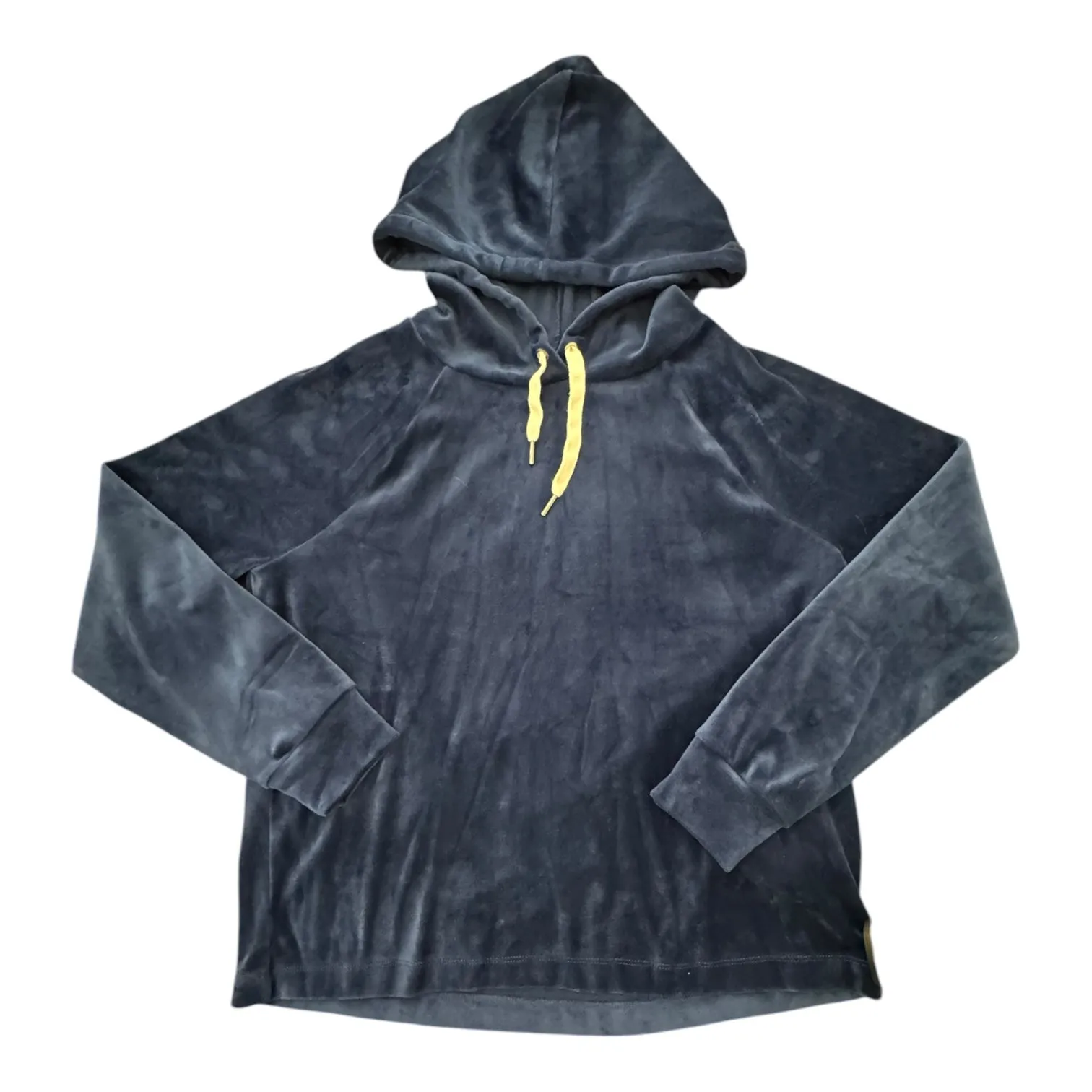 Sweatshirt Hoodie By J. Crew In Blue Velvet, Size:S Bold Fashion Rustic Ease