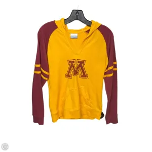 Vegan Mood Athletic Sweatshirt Hoodie By Columbia In Gold, Size: L