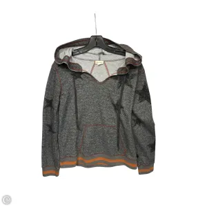 Sweatshirt Hoodie By Hem & Thread In Grey & Orange, Size: M LowBulkFabric