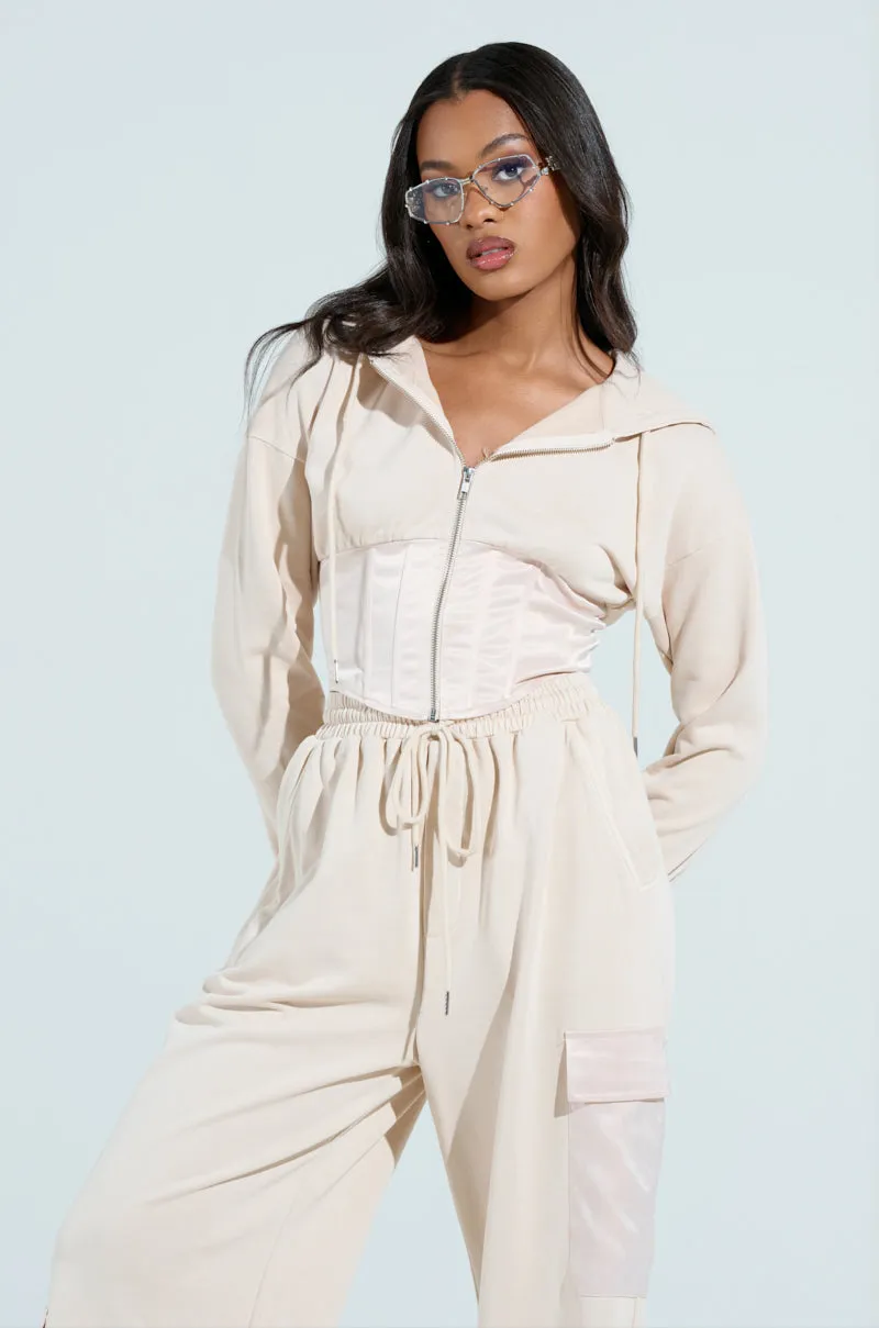 Lightweight AROUND THE WORLD ZIP UP SWEATSHIRT