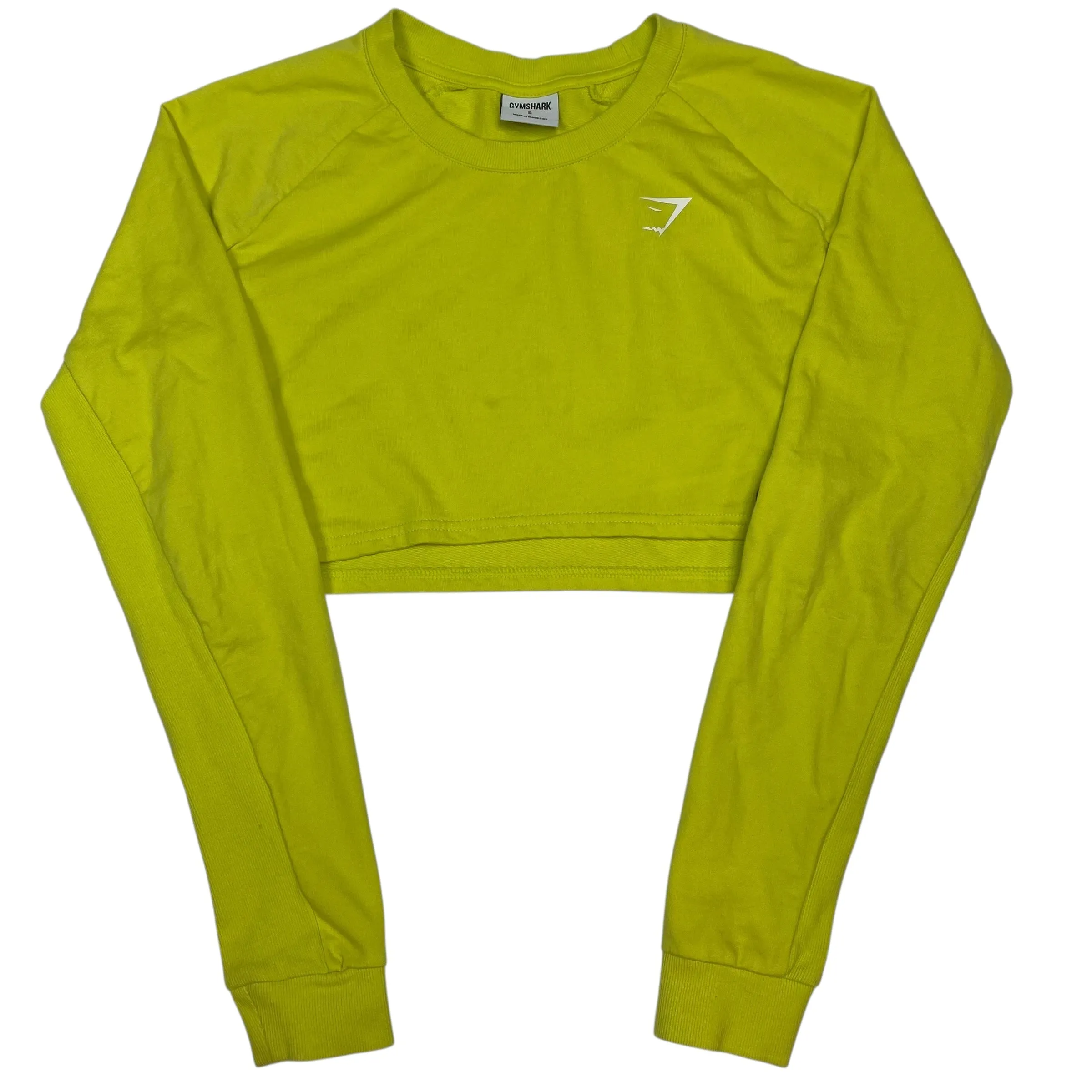 Athletic Sweatshirt Crewneck By Gym Shark In Green, Size:S Practical Style CompressionEnhanced