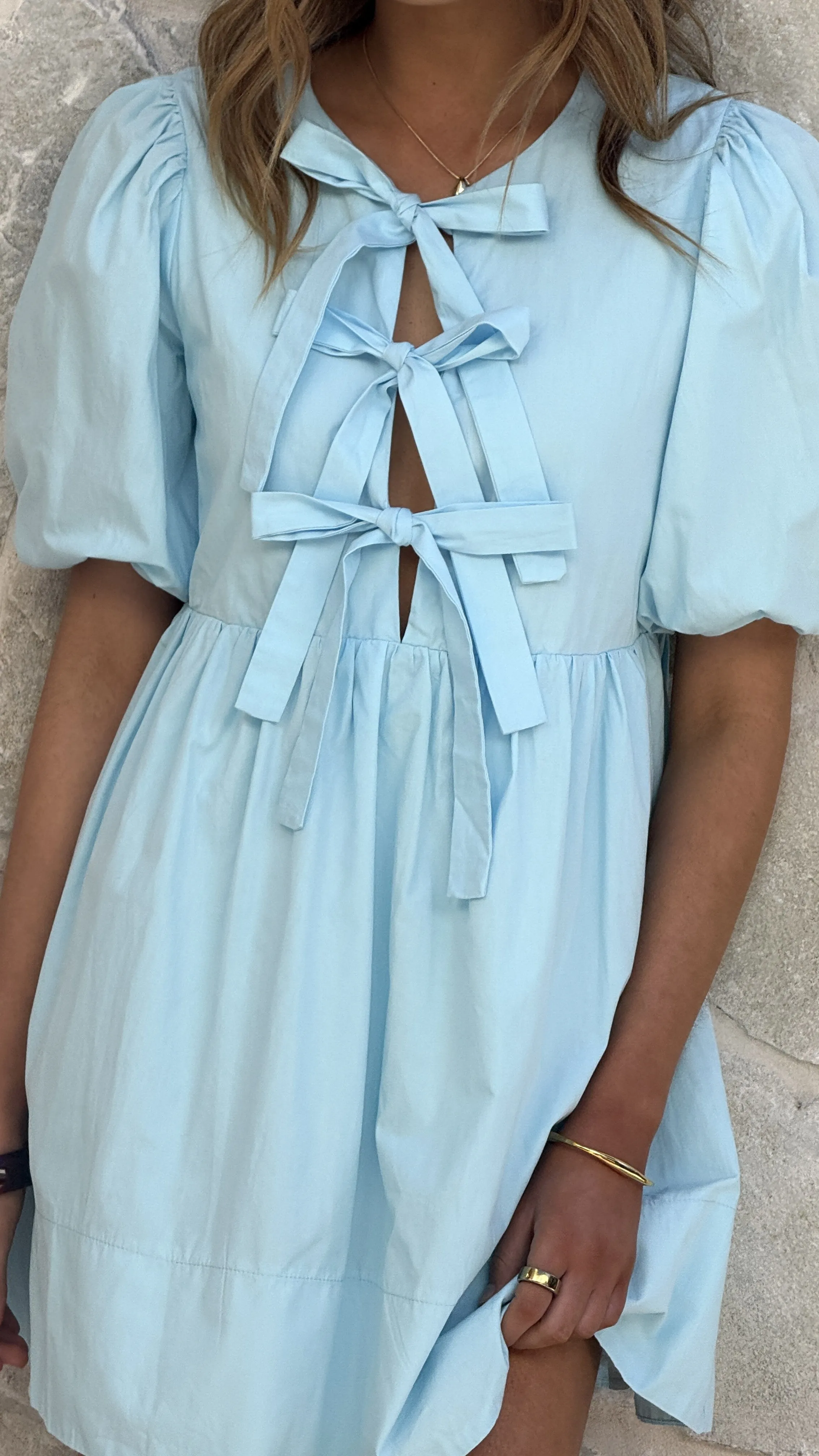 Comfort Wear Daytime casual mini Arana Mini Dress - Blue