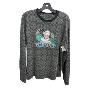 Athletic Sweatshirt Crewneck By Coach In Grey, Size: M HighCollar Style Sporty Jacket