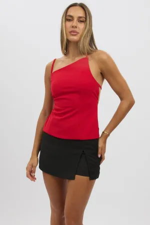 Insulated Outerwear Red Singlet Top Backless