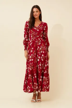 MultiPanelDesign MARRAKECH FLORAL MAXI DRESS SmoothEdgeTrim SmoothFinish