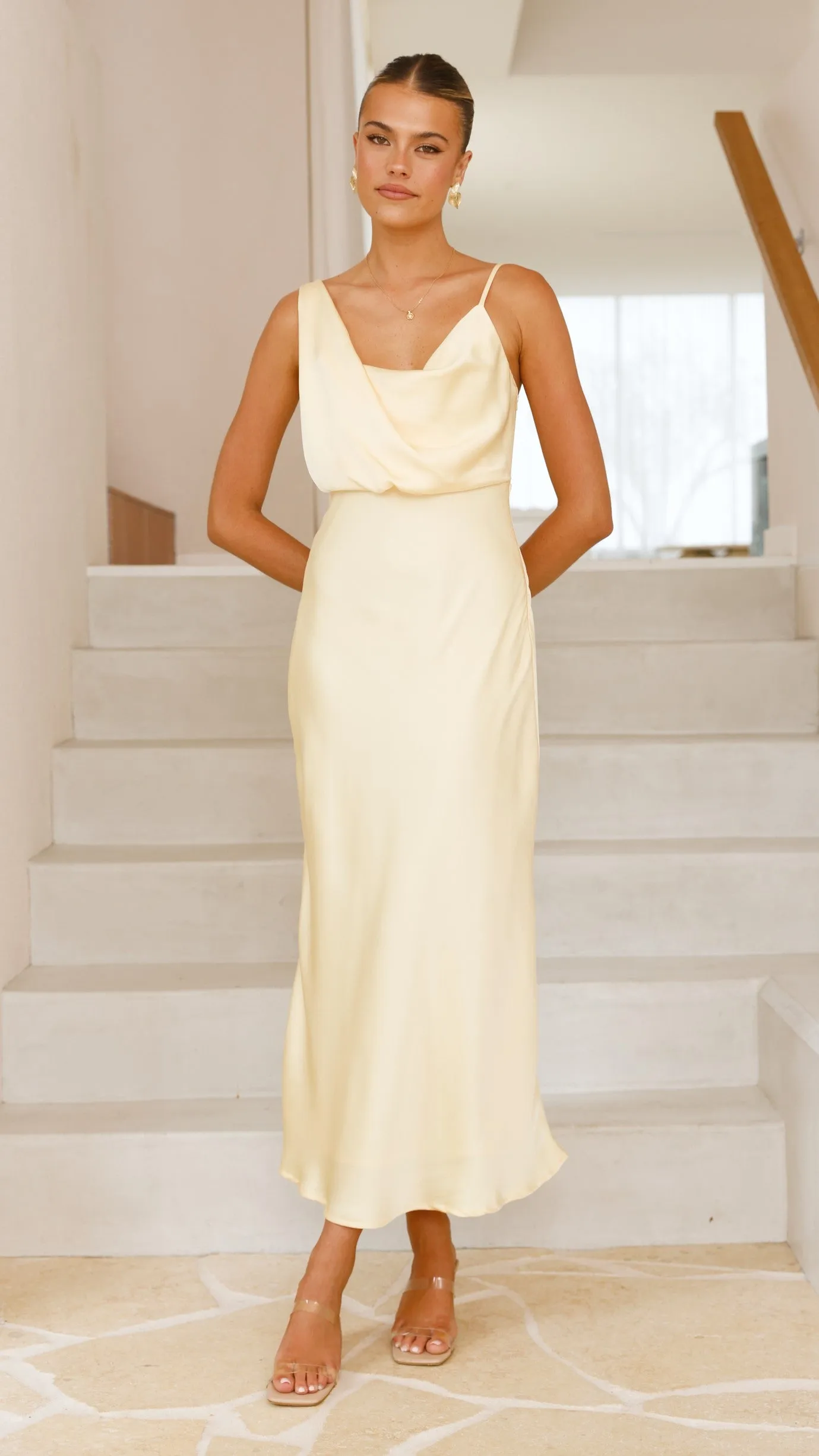 Audrey Maxi Dress - Yellow Lawn Wedding