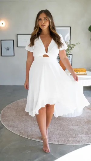Sunny Daze Dress - White Trendy Wear Stylish springtime wear