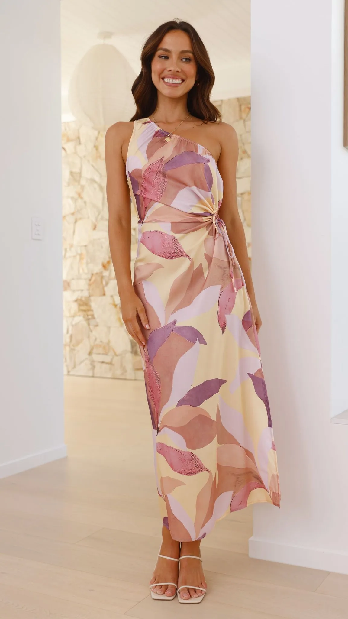 City Air Lana Maxi Dress - Pink/Purple Floral