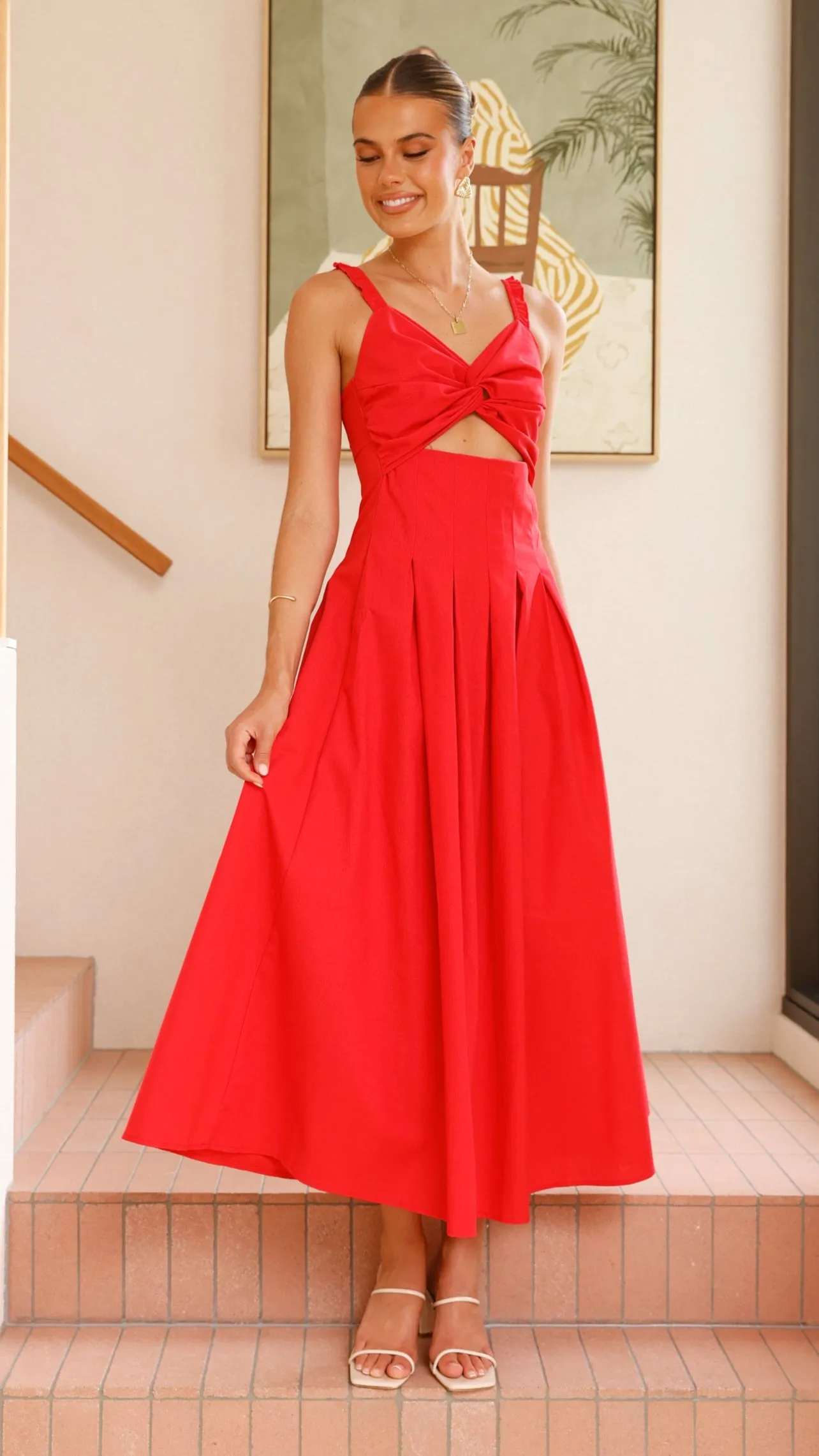 Meadow Path old town Bryce Maxi Dress - Red
