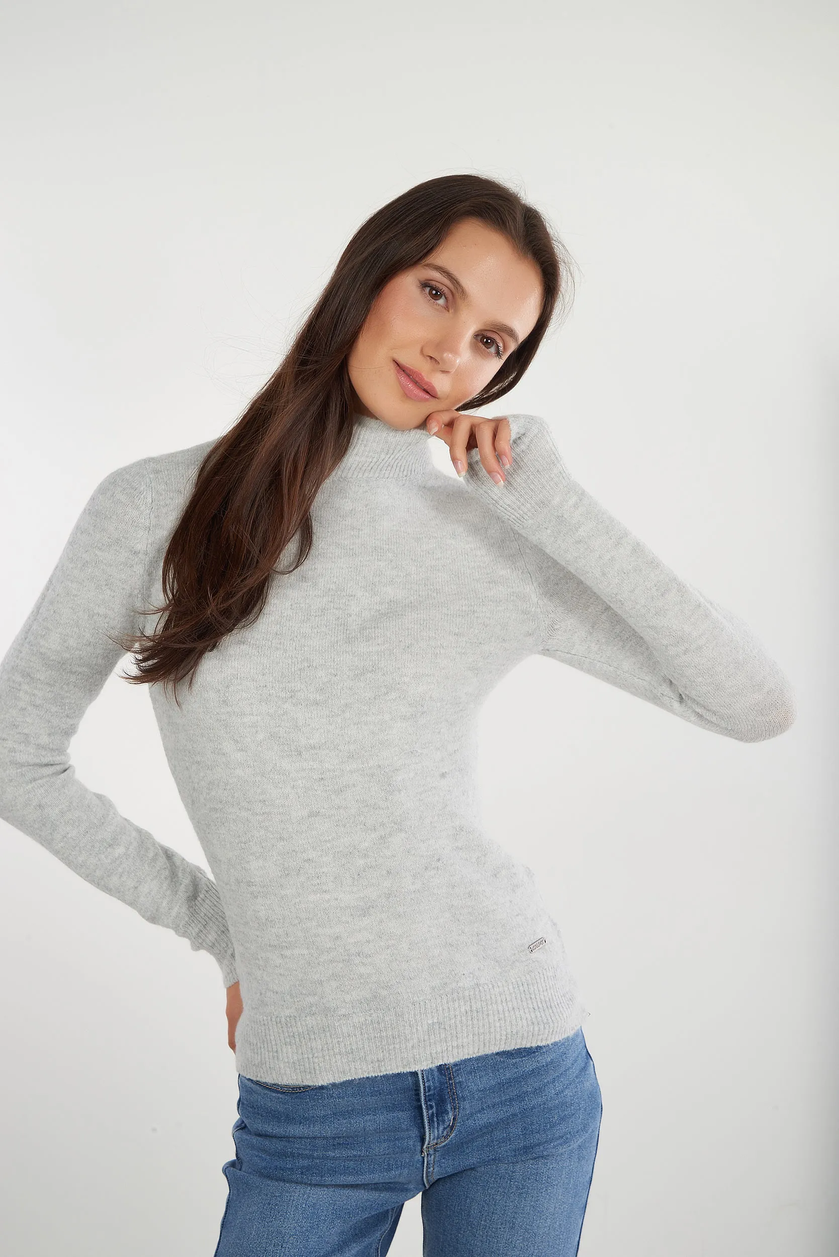 Chandail ?? col montant - LYNA-Y2 - (E-B7) Thermal Insulation All-Purpose Knit
