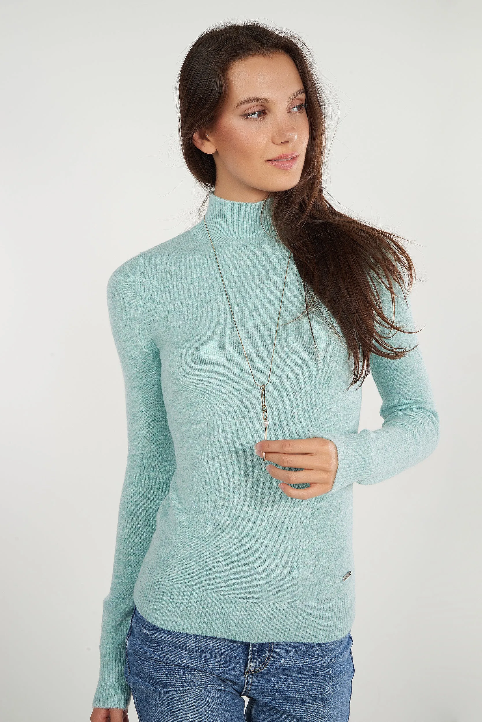 Simple Comfort Chandail ?? col montant - LYNA-Y2 - (E-B7)