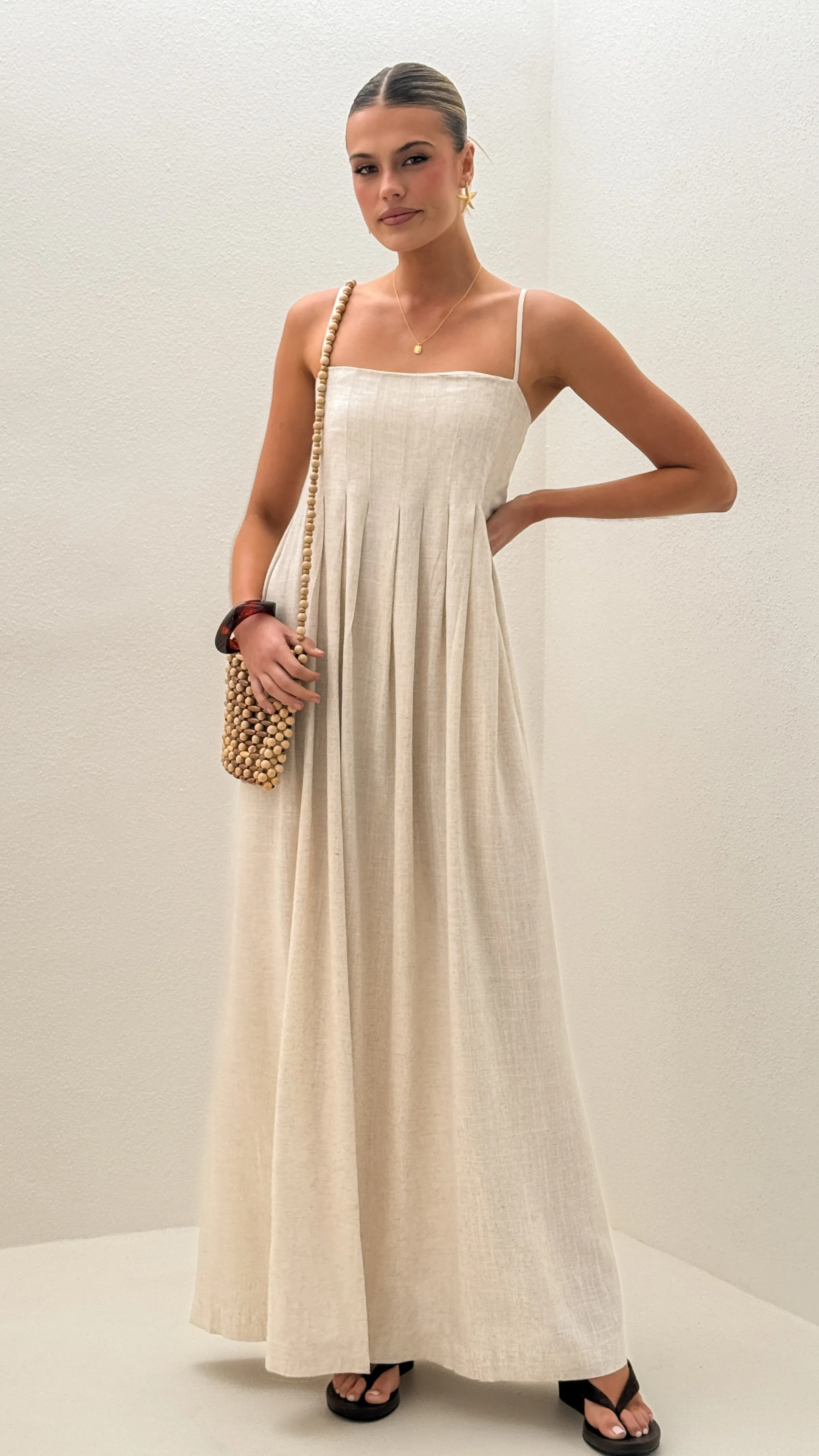 Sophisticated summer attire Pippy Maxi Dress - Natural