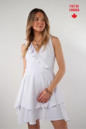 Robe courte ?? volants - HOPE - (R-B15) Cozy Fashion Wear